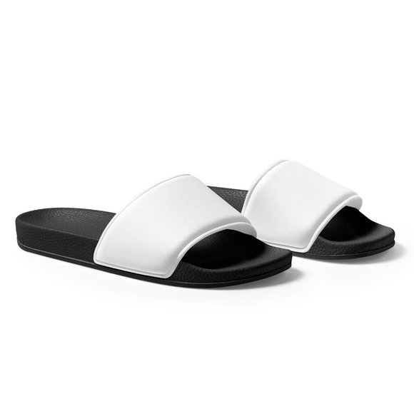 Plain White Slide Sandals (Customizable) - Picture 4 of 8
